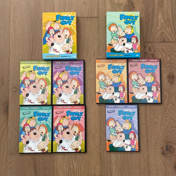 Family Guy DVD TV Show Box Sets Volume 1, 2 Seasons 1, 2, 3 VERY GOOD 2003 - Picture 9 of 14
